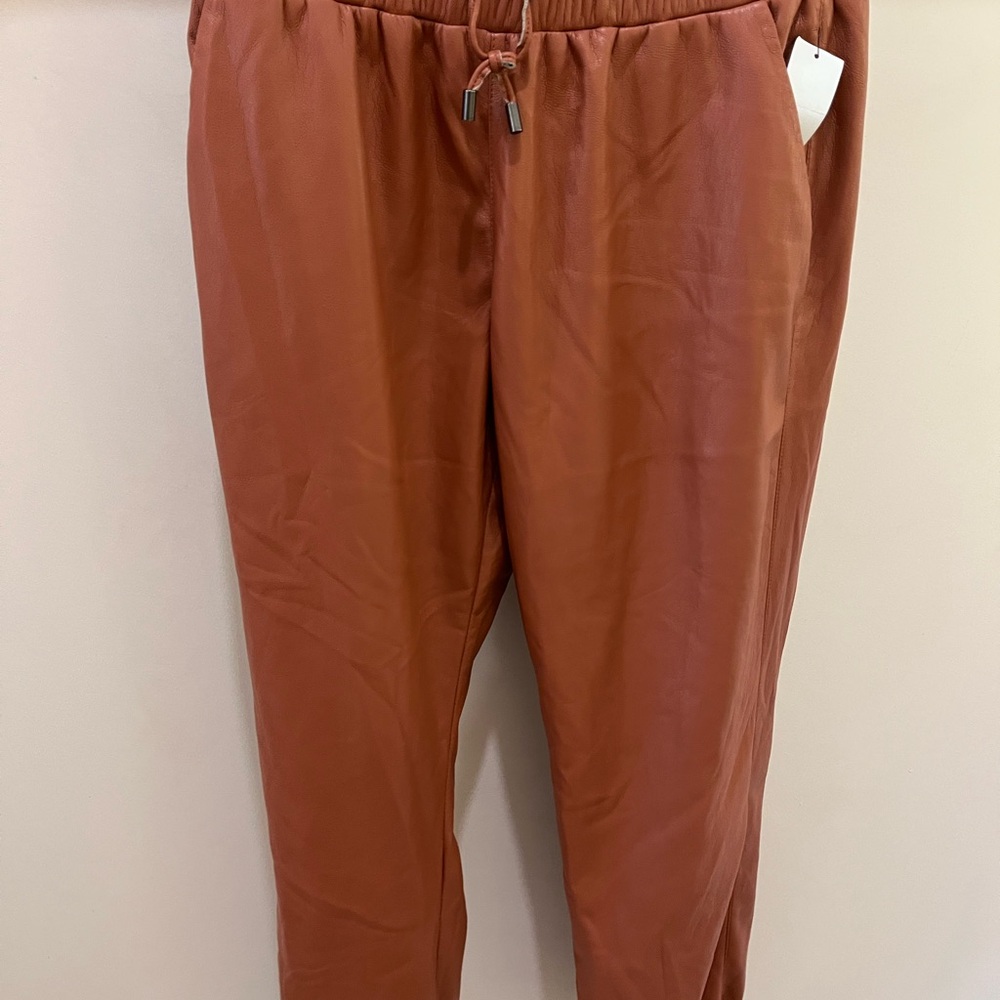 Woman’s leather joggers